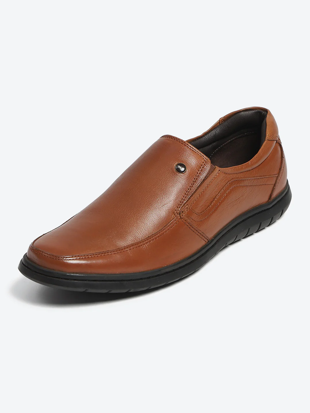 Monte Carlo Tan Comfortable Slip on Formal Shoes for Men - Image 3
