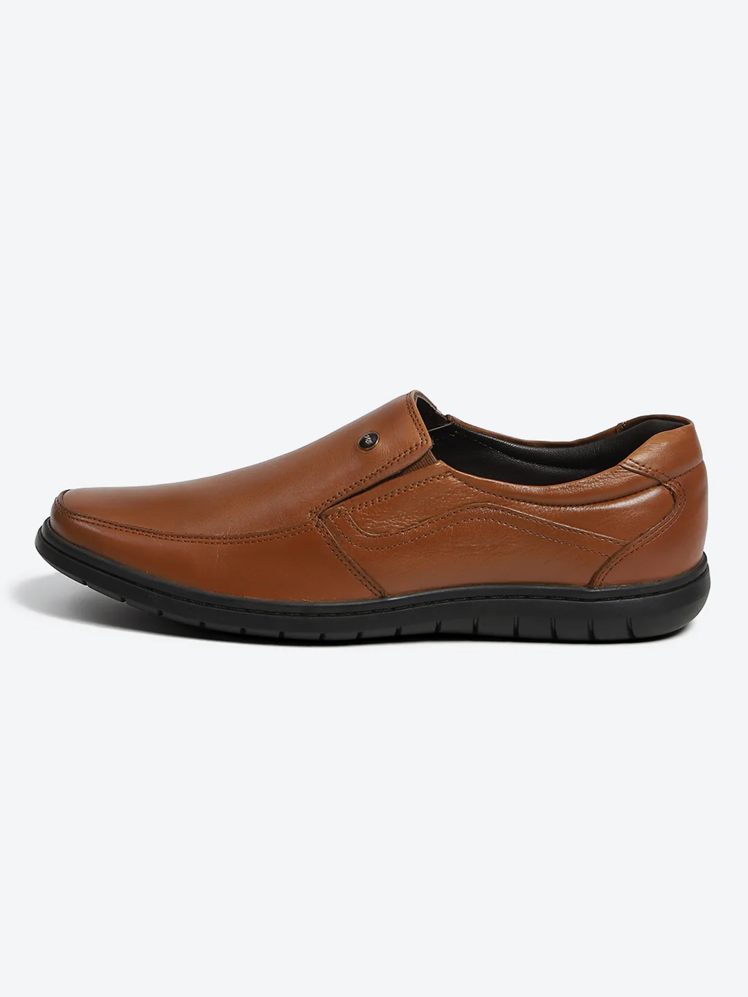 Monte Carlo Tan Comfortable Slip on Formal Shoes for Men - Image 4