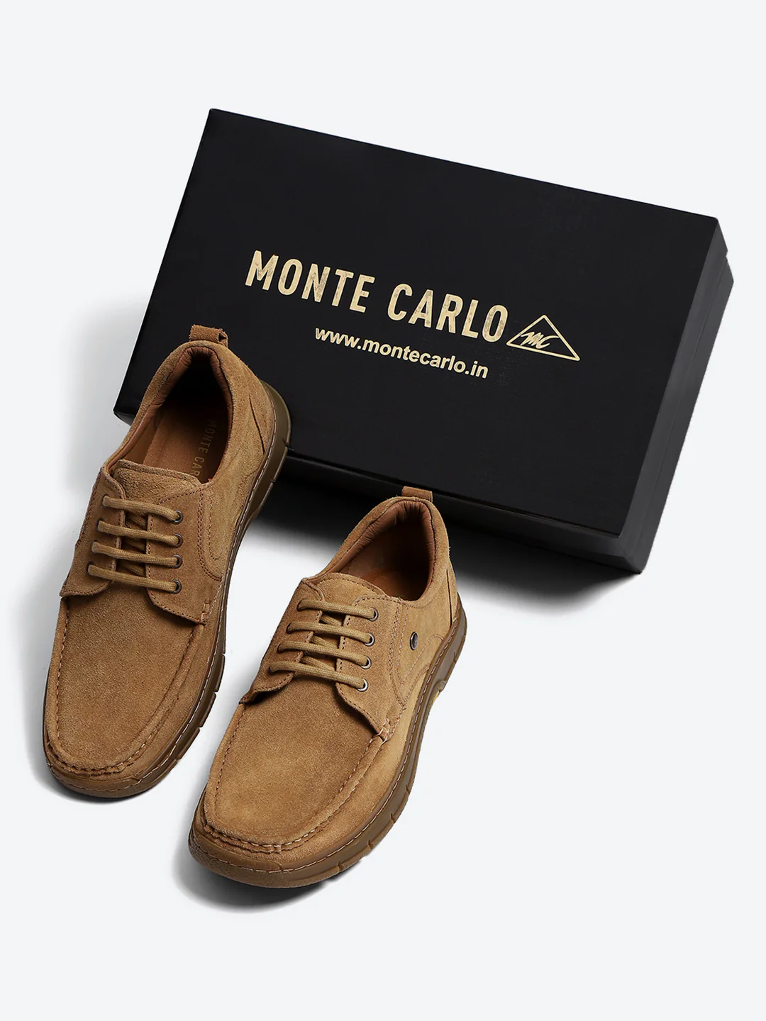 Monte Carlo Tan Moc-Toe | Comfortable Rugged & Everyday Casual Lace Up Style Shoe for Men - Image 2