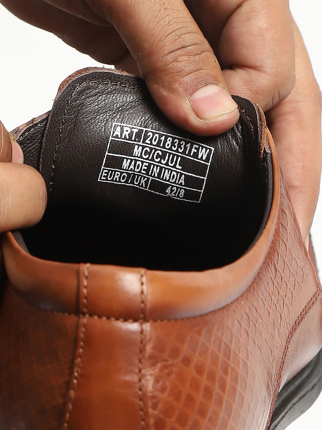 Monte Carlo Tan Polished Finish Formal & Business Lace Up Style Derby Dress Shoes for Men - Image 12