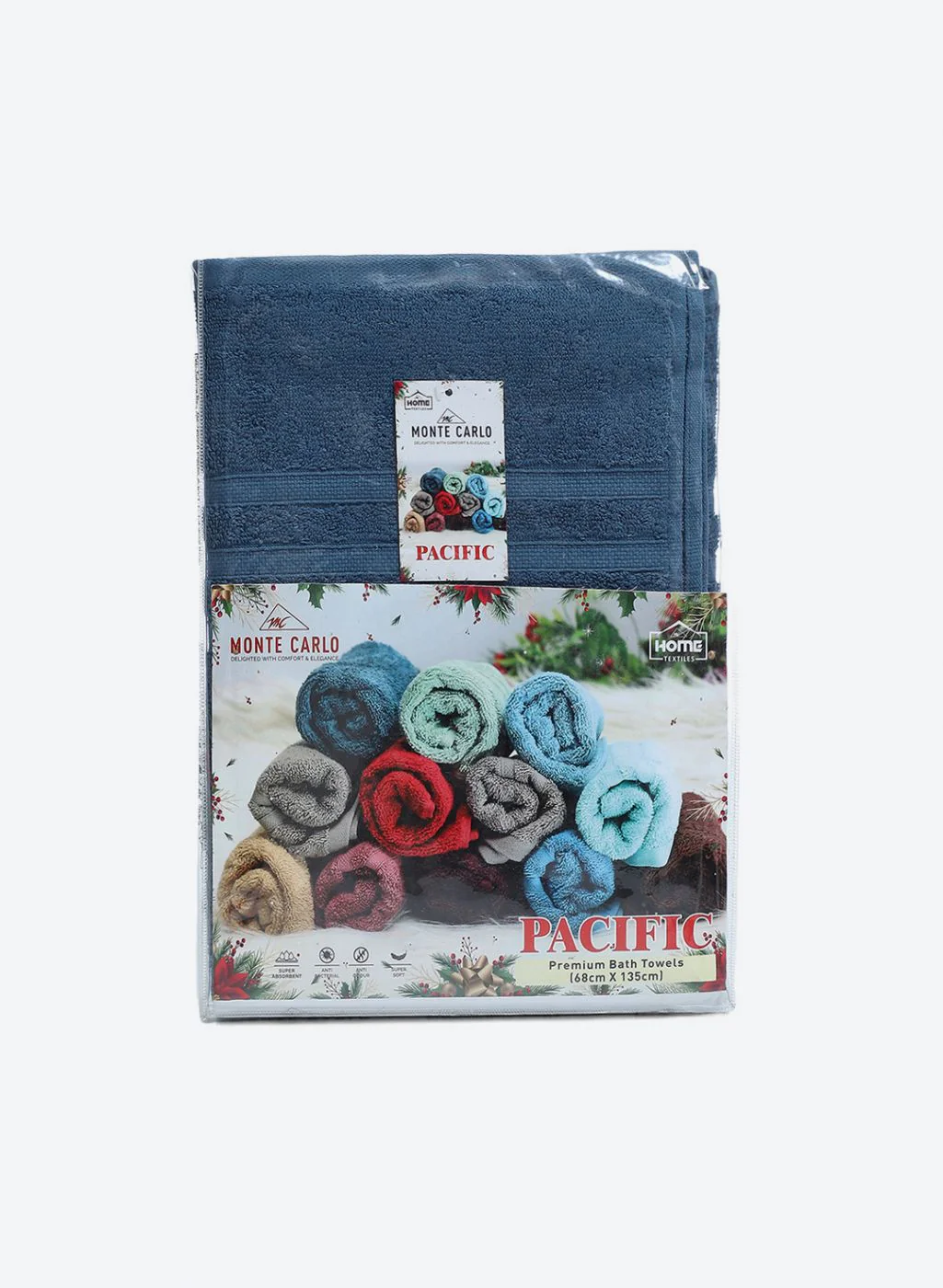 Teal Blue Cotton 525 GSM Bath Towel - Image 5