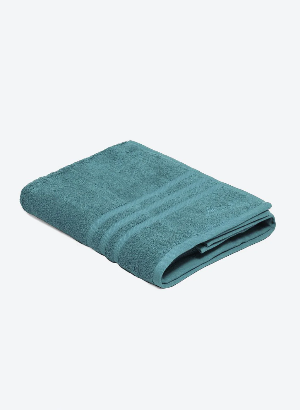 Teal Blue Cotton 525 GSM Bath Towel - Image 2