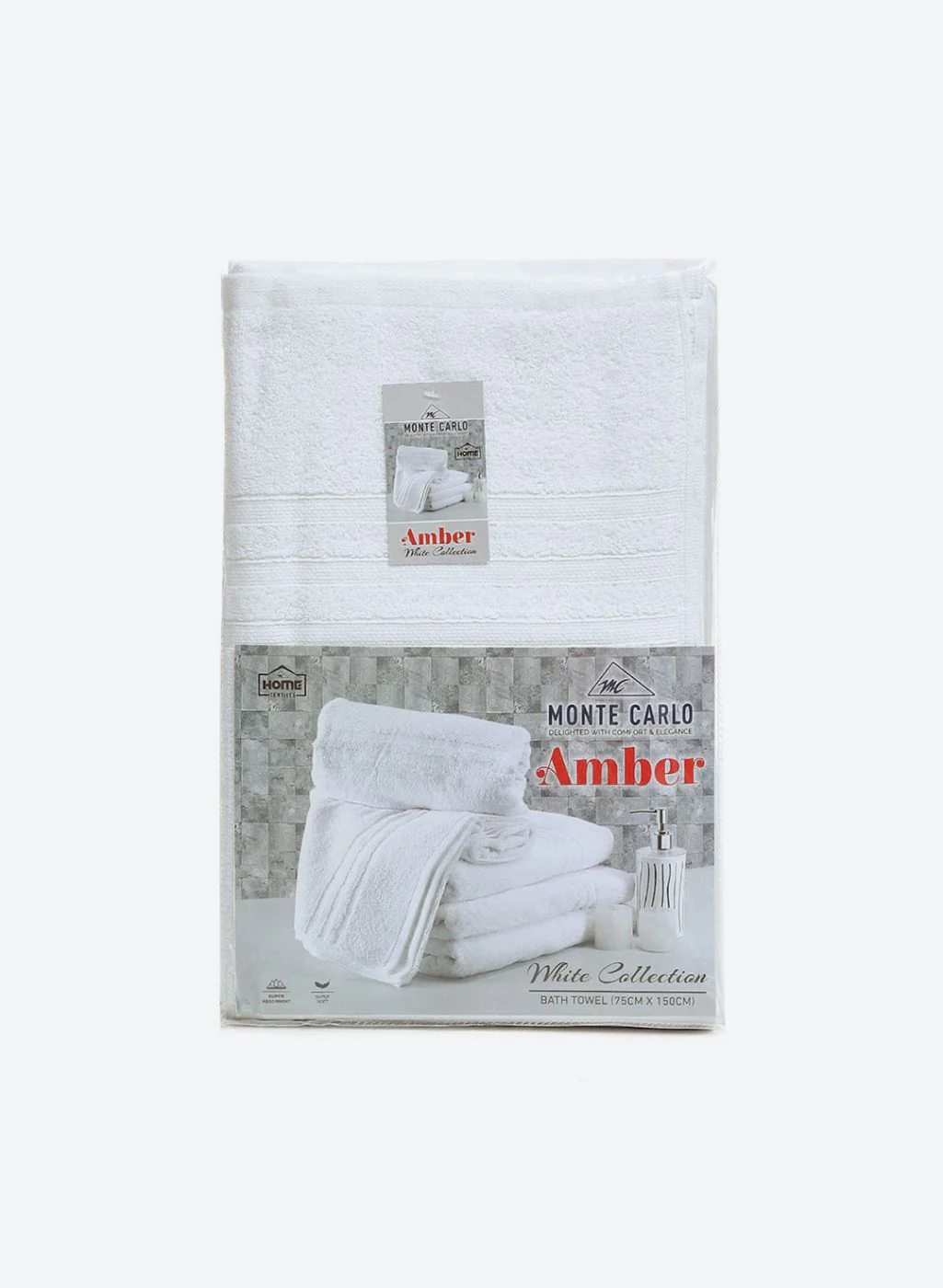 White Cotton 525 GSM Bath Towel - Image 5