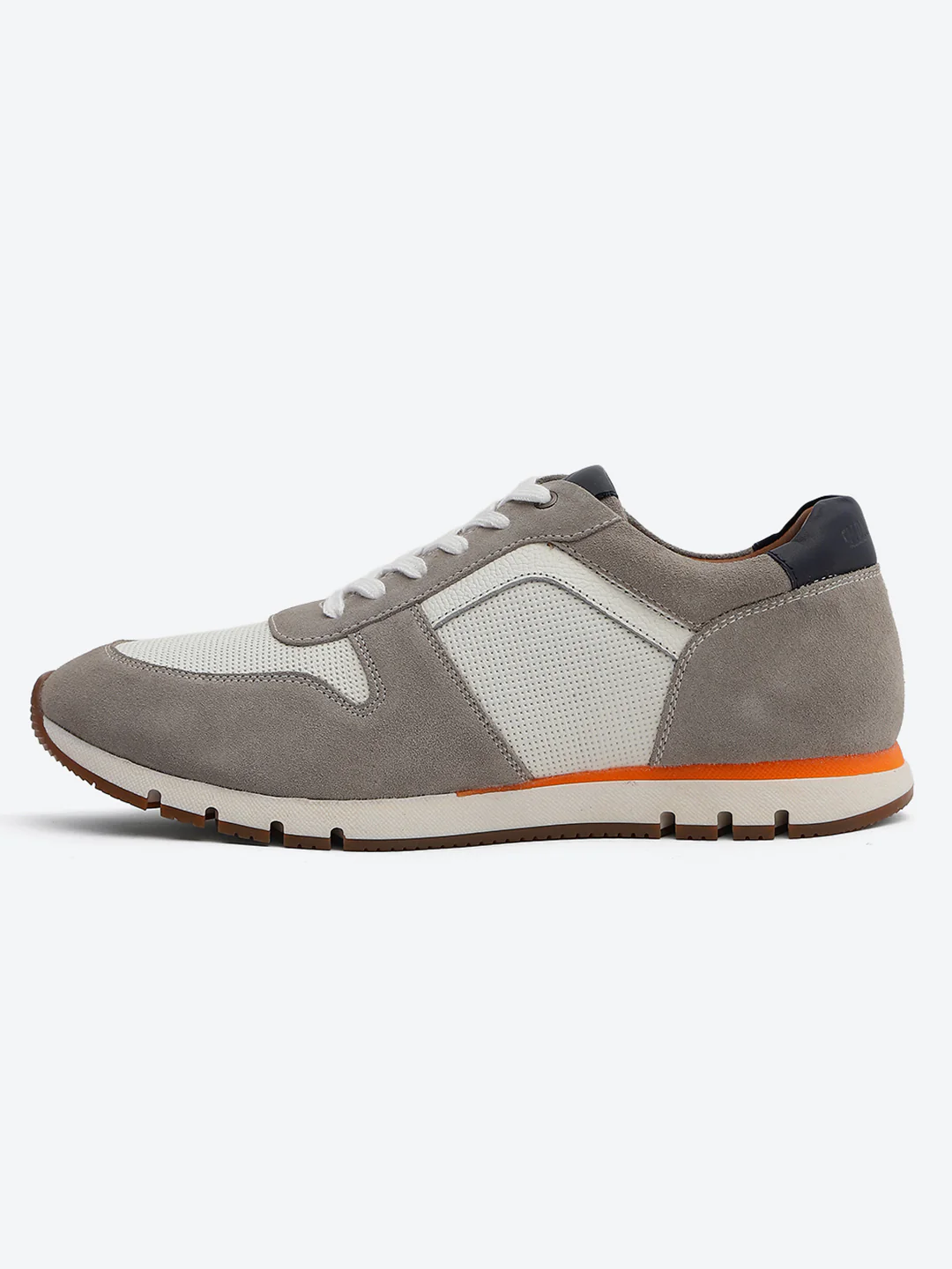 Monte Carlo White Leather Classic Retro Vintage Casual Lifestyle Trainer Lace-Up Sneakers for Men - Image 4