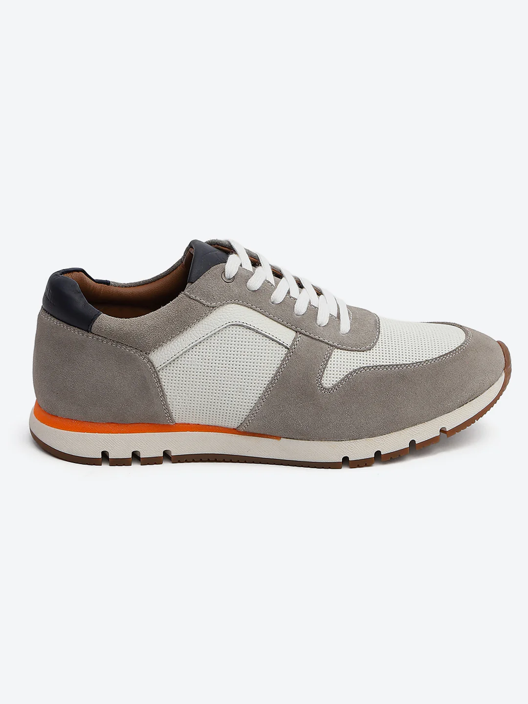 Monte Carlo White Leather Classic Retro Vintage Casual Lifestyle Trainer Lace-Up Sneakers for Men - Image 5