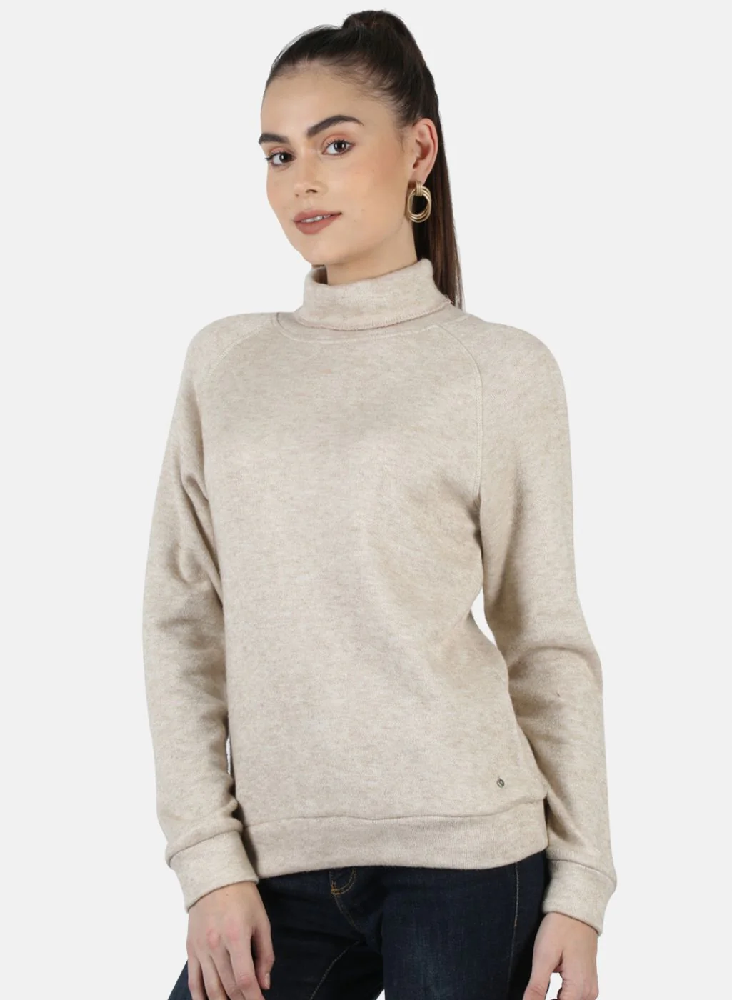 Women Beige Self Design Sceavy - Image 2