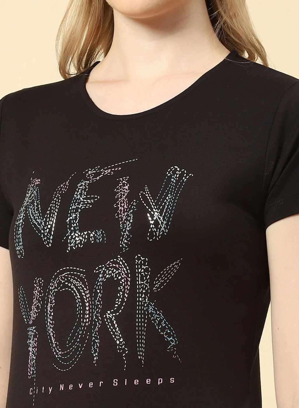 Women Black Printed Top - Image 6