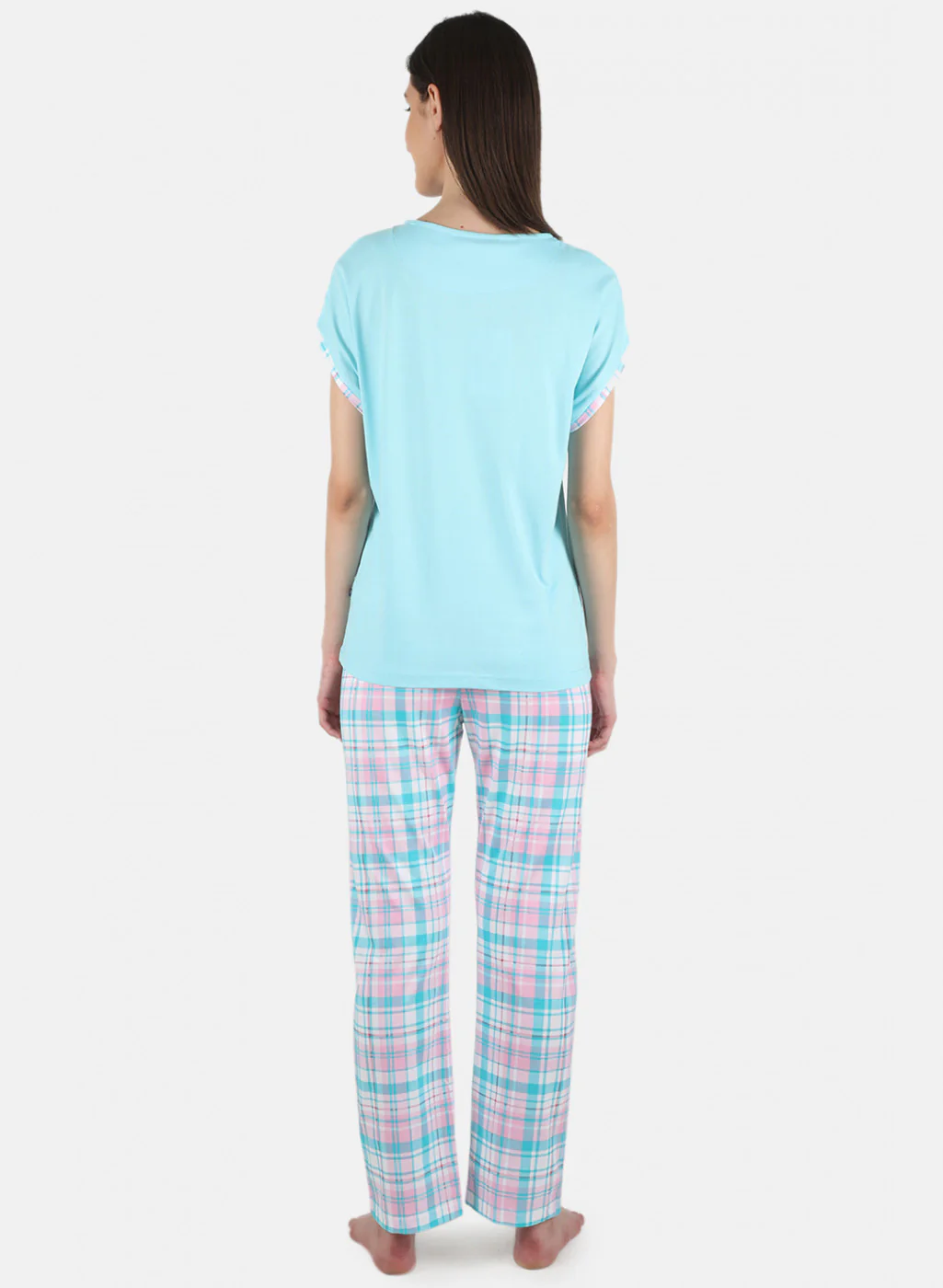 Women Blue Printed Lower Set - Image 3
