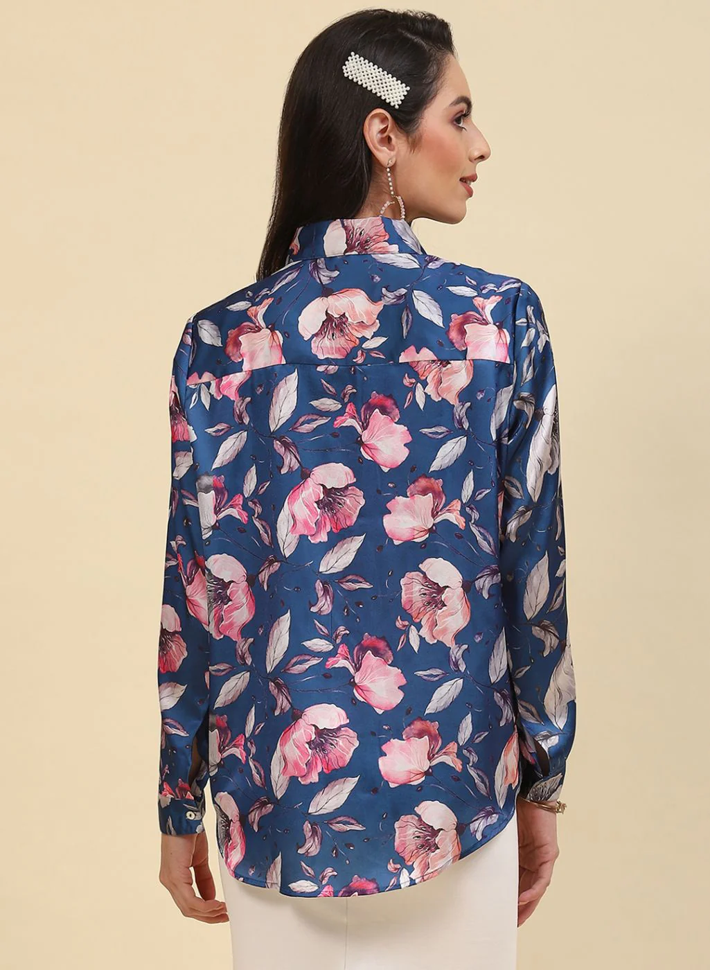 Women Blue Printed Top - Image 5