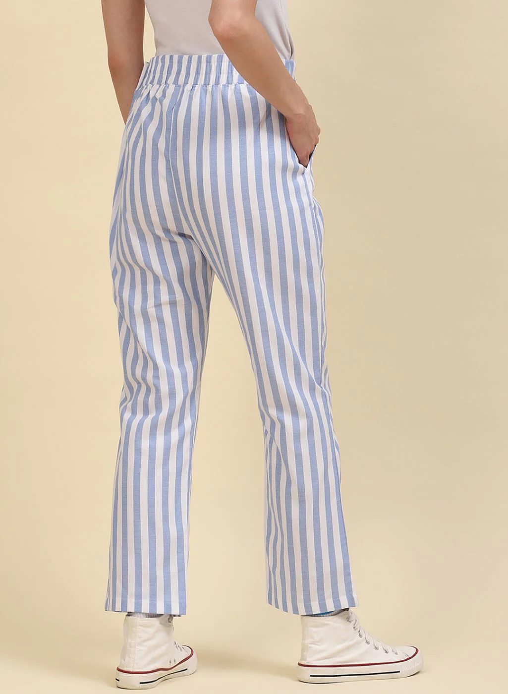 Women Blue Regular Fit Lower - Image 4