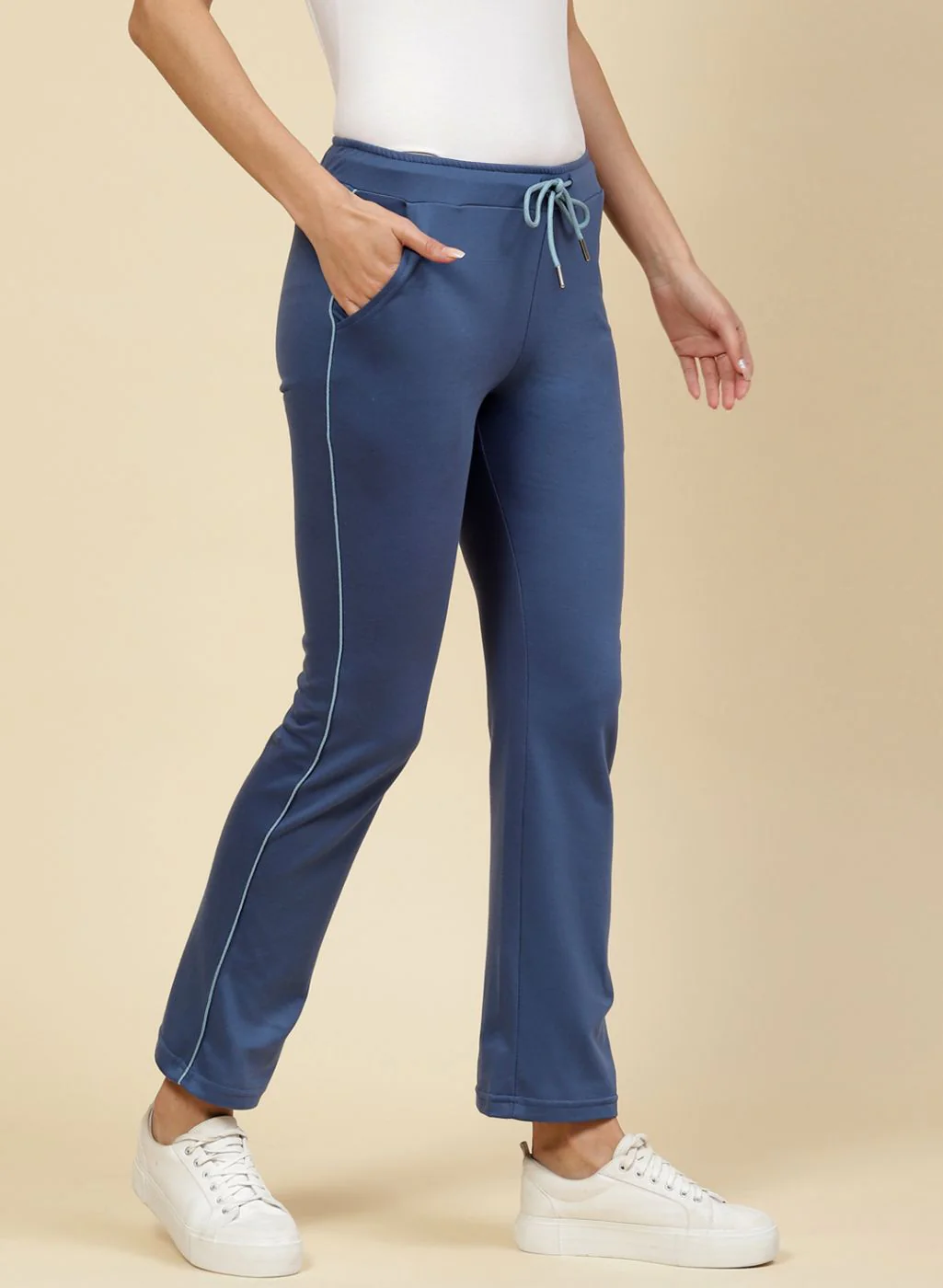 Women Blue Regular Fit Lower - Image 4