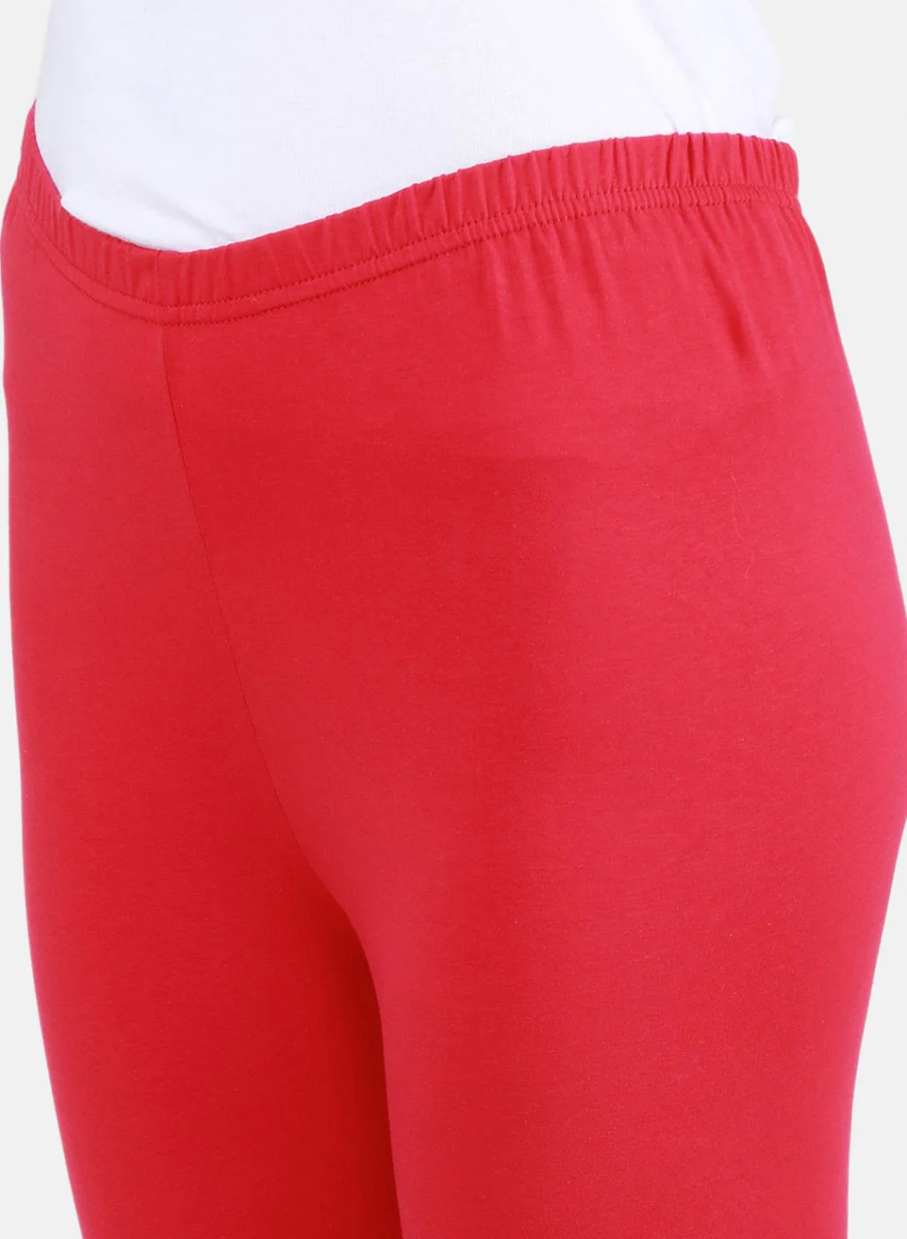 Women Dark Pink Solid Legging - Image 5