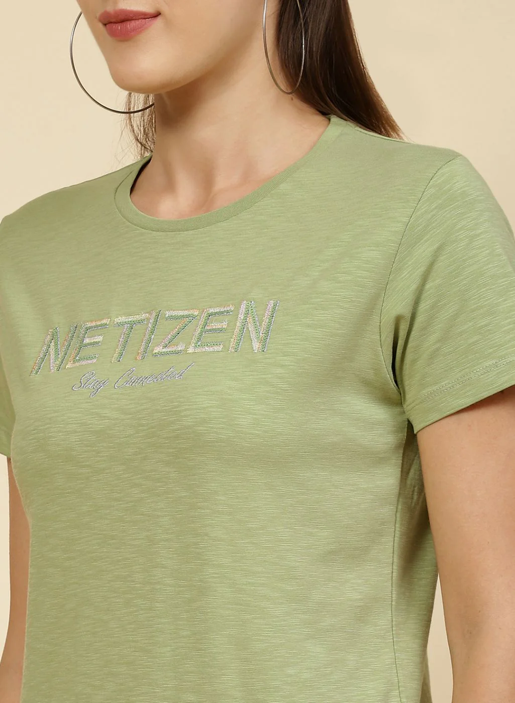 Women Green Embroidered Top - Image 6