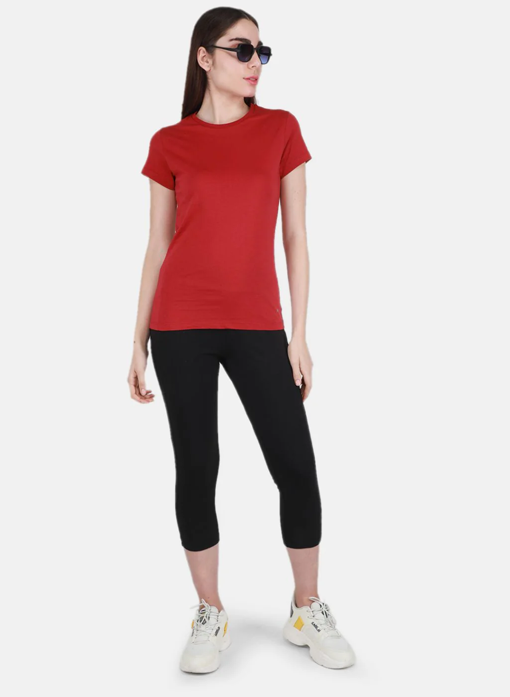 Women Maroon & Black Solid Top 2 Pc Set - Image 5
