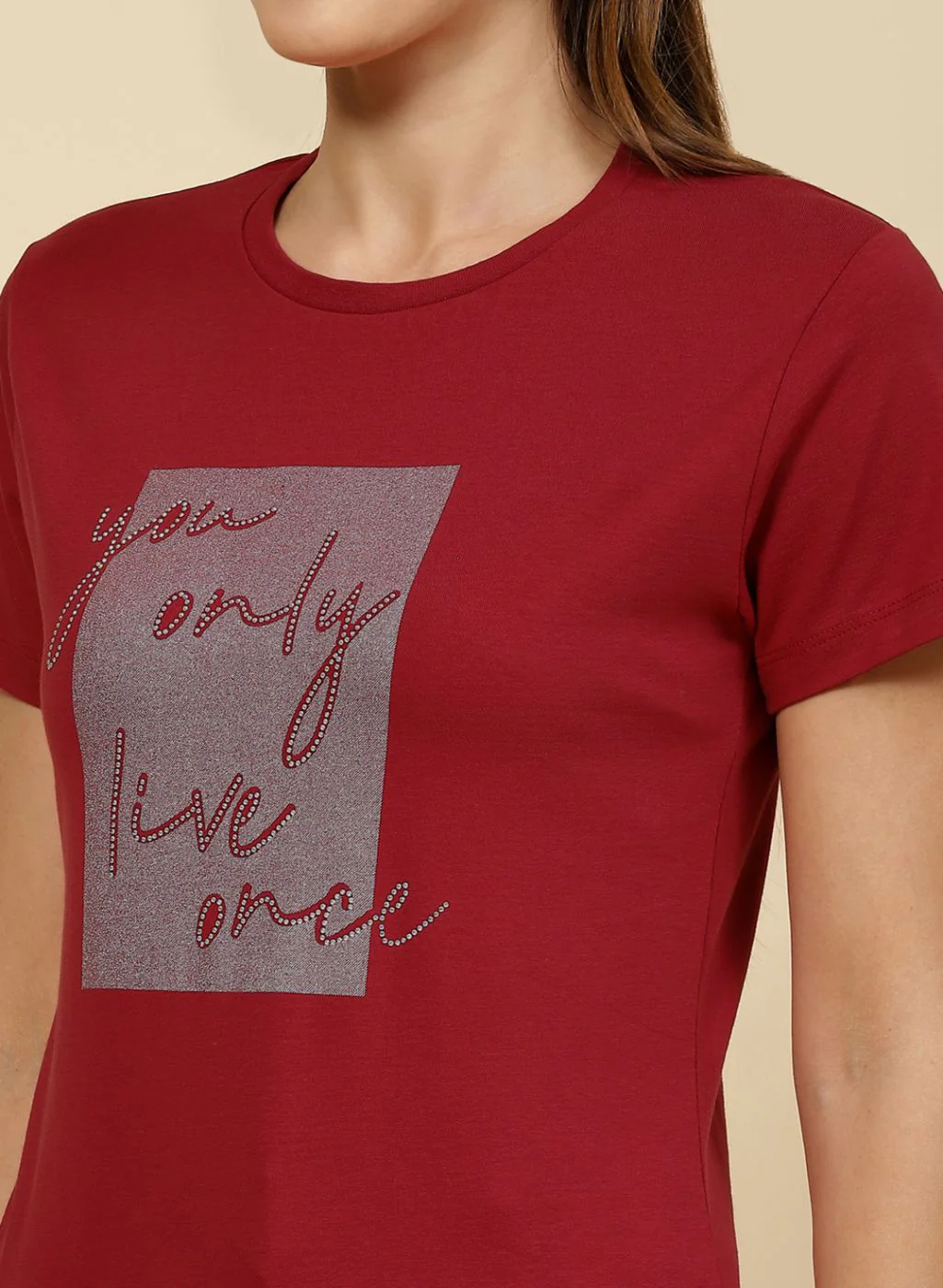 Women Maroon Printed Top - Image 6
