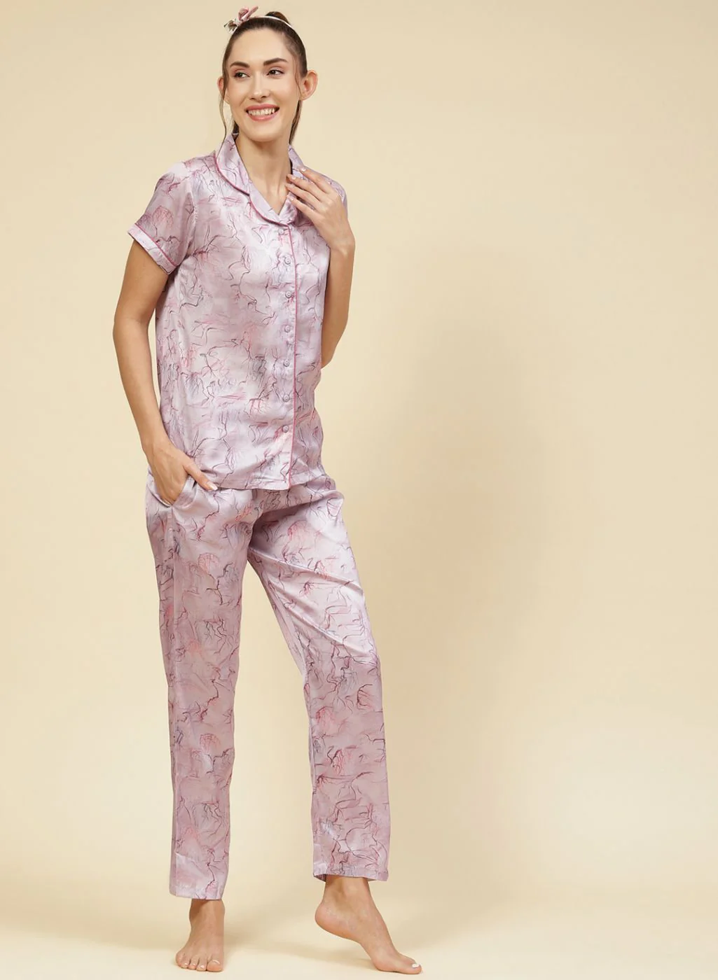 Women Multicolor Printed Lower Set - Image 4