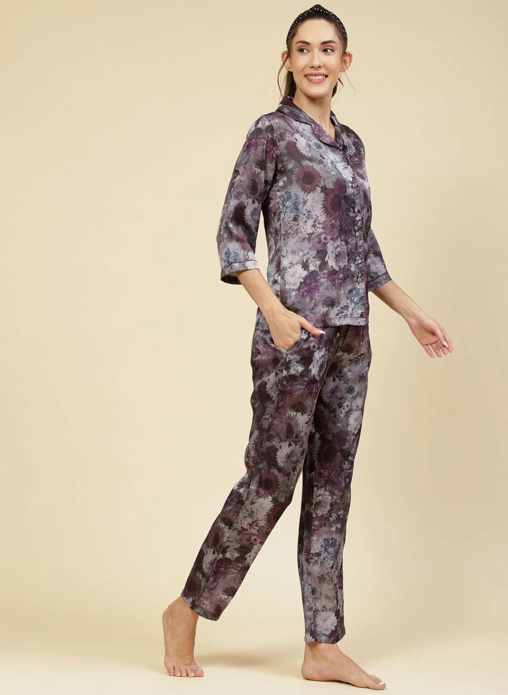 Women Multicolor Printed Lower Set - Image 4
