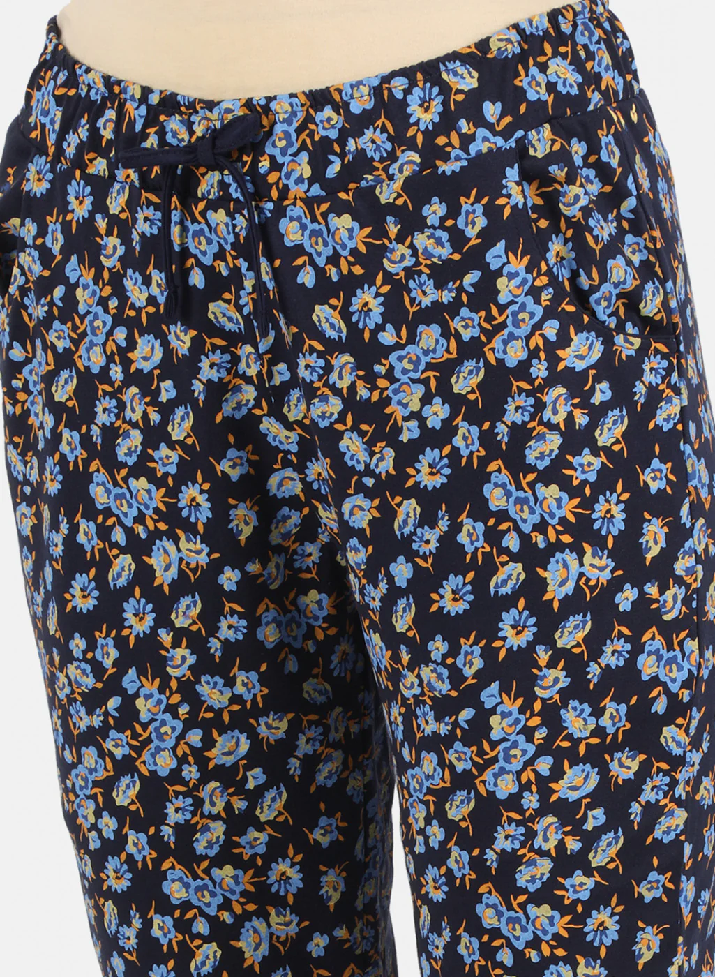 Women Mustard Printed Lower Set - Image 6