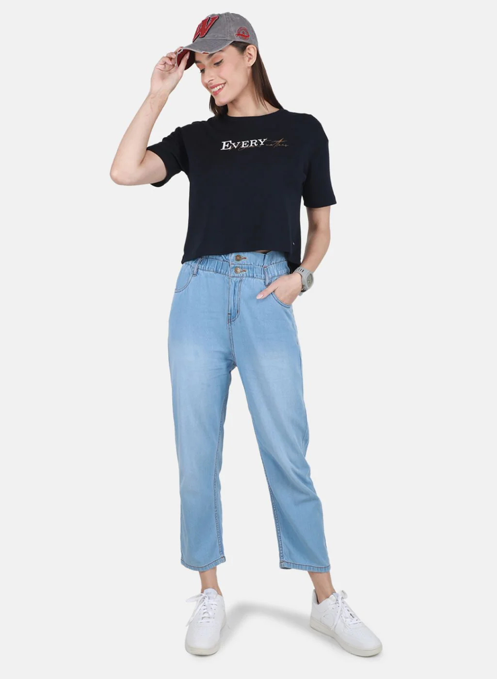 Women NAvy Blue Printed Top - Image 4