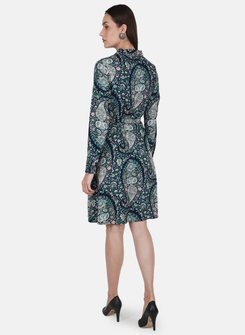 Women NAvy Blue Printed Tunic - Image 3