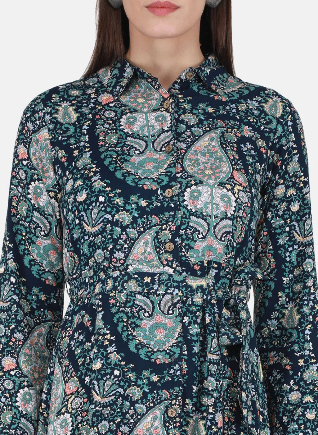 Women NAvy Blue Printed Tunic - Image 5