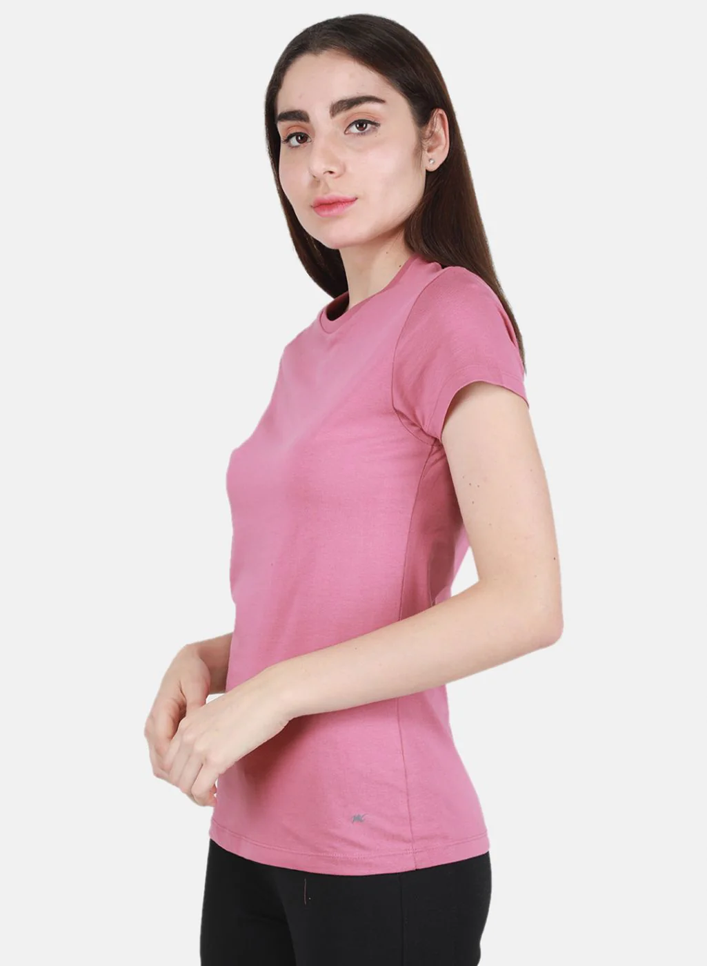 Women Off White & Pink Solid Top 2 Pc Set - Image 3
