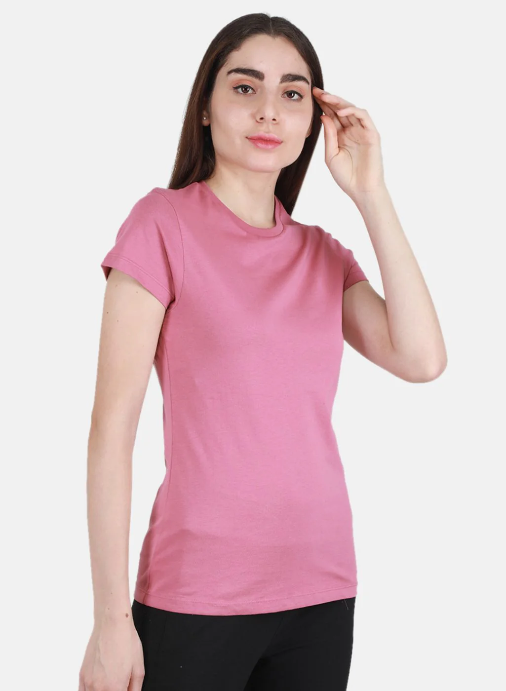 Women Off White & Pink Solid Top 2 Pc Set - Image 7