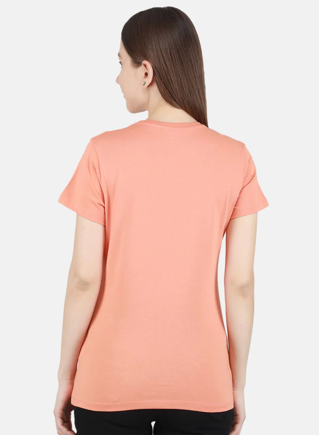Women Peach & Blue Printed Top 2 Pc Set - Image 4