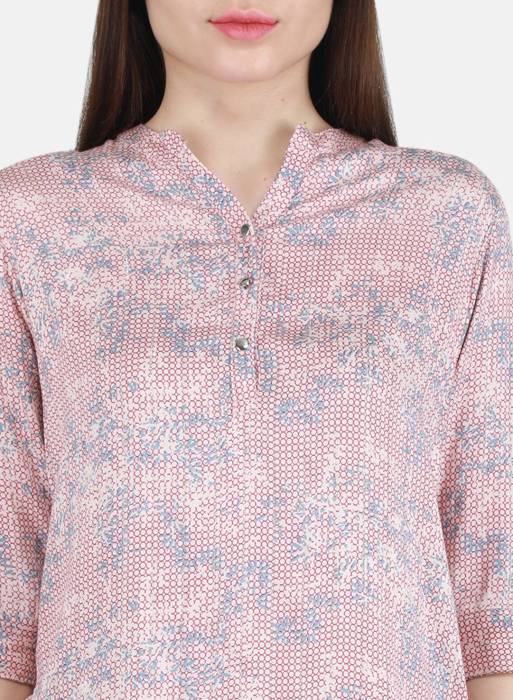 Women Peach Printed Top - Image 5