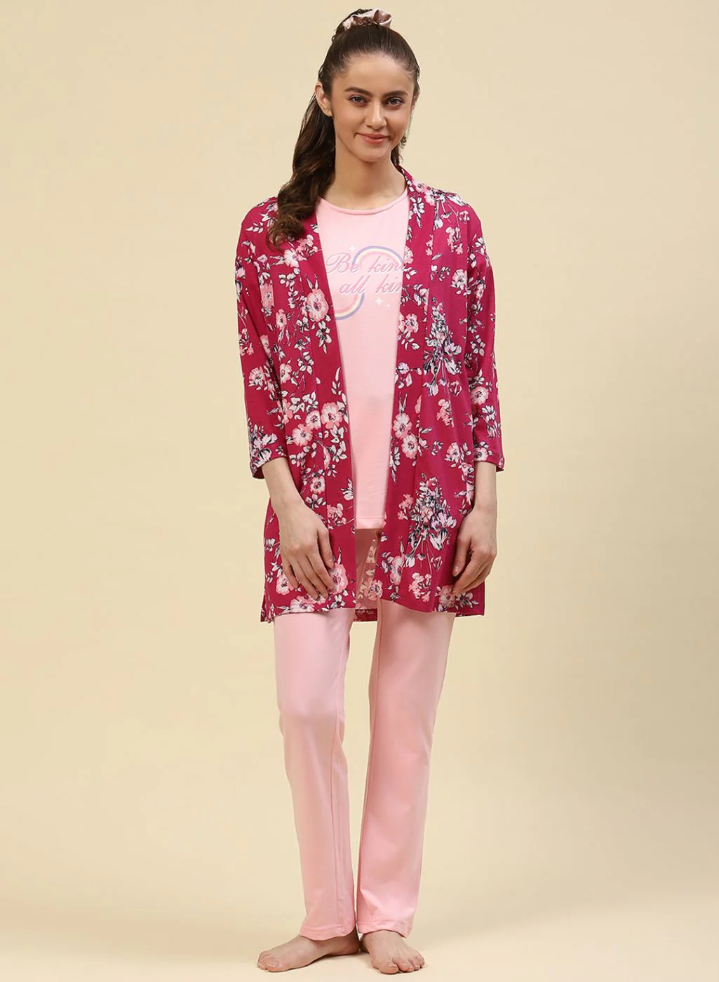 Women Pink Printed Combo Set - Image 3