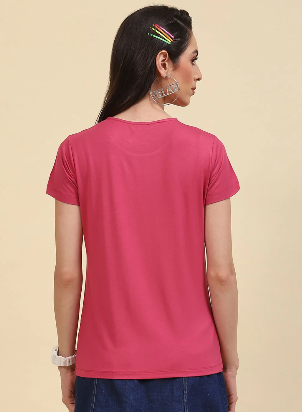 Women Pink Printed Top - Image 5