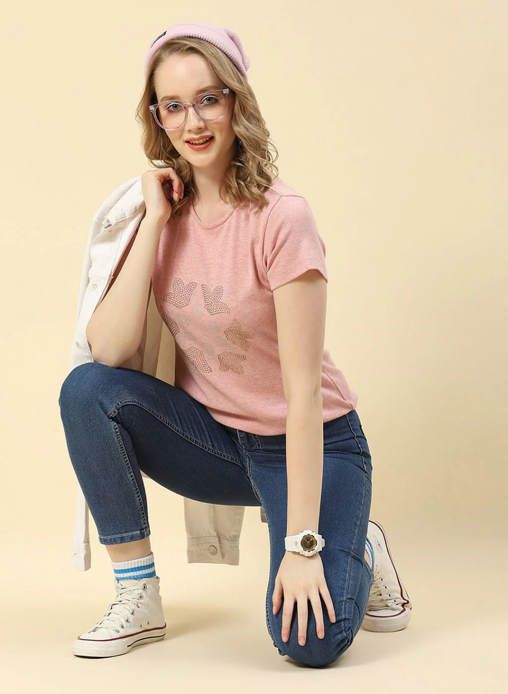 Women Pink Printed Top - Image 5