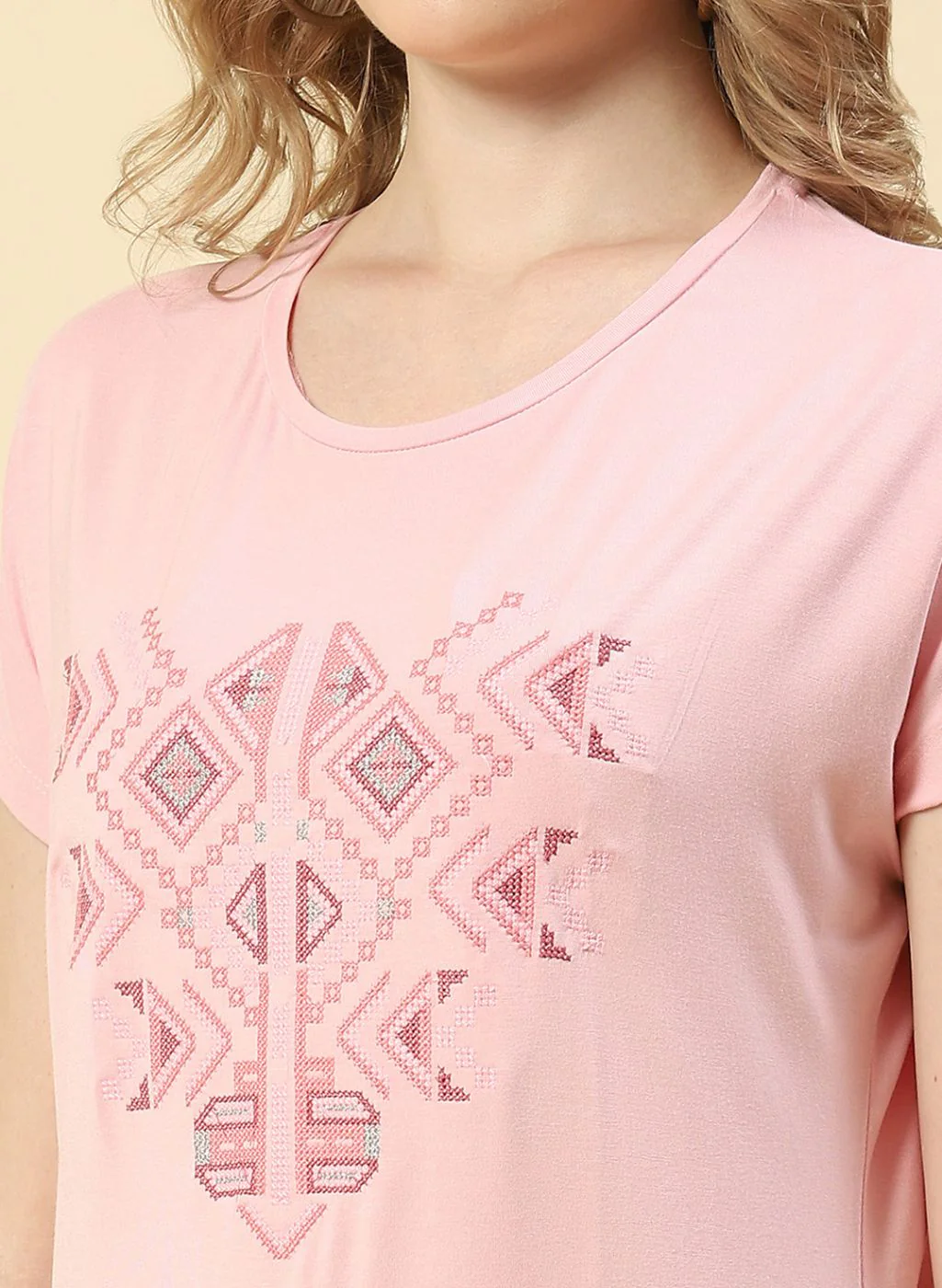 Women Pink Printed Top - Image 6