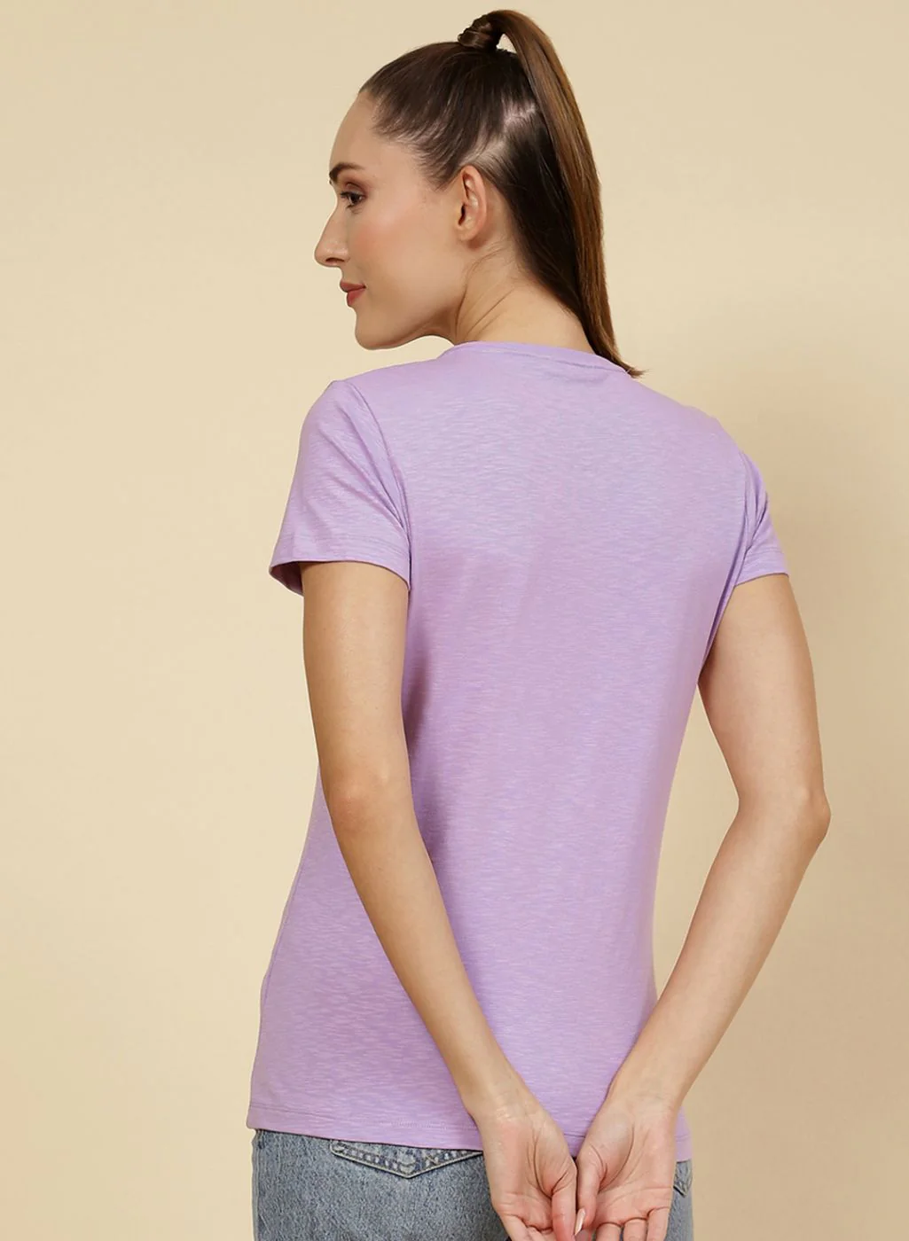 Women Purple Embroidered Top - Image 5