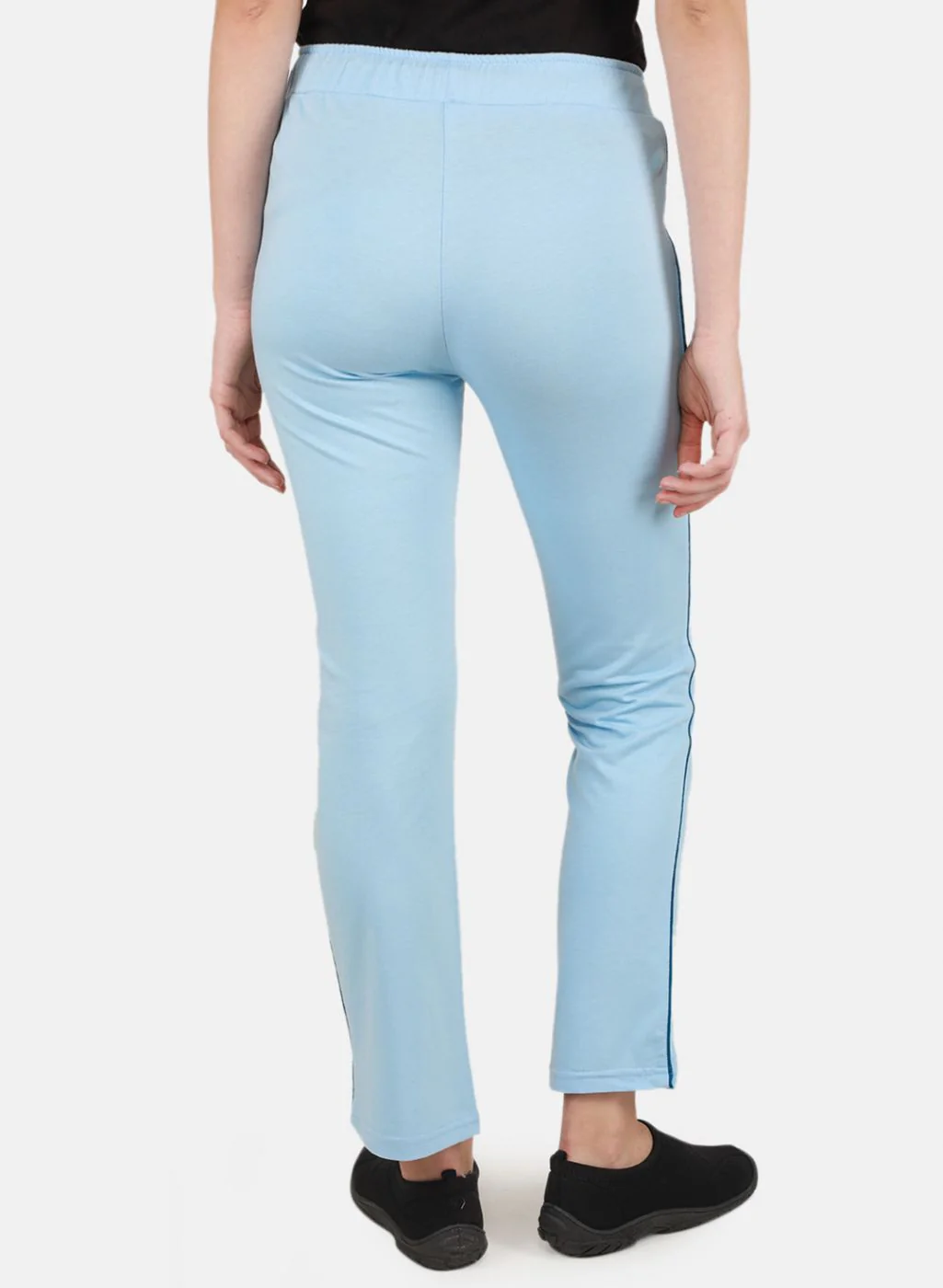Women Sky Blue Regular Fit Lower - Image 3