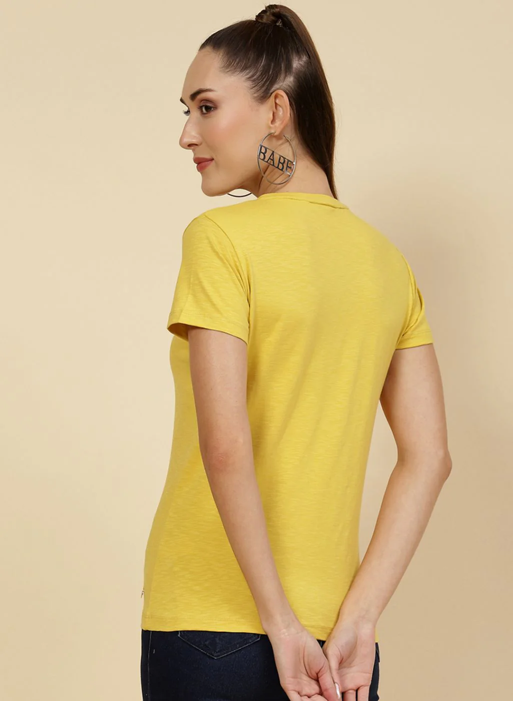 Women Yellow Embroidered Top - Image 5