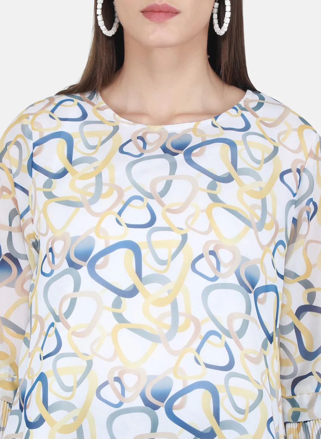 Women Yellow Printed Top - Image 5