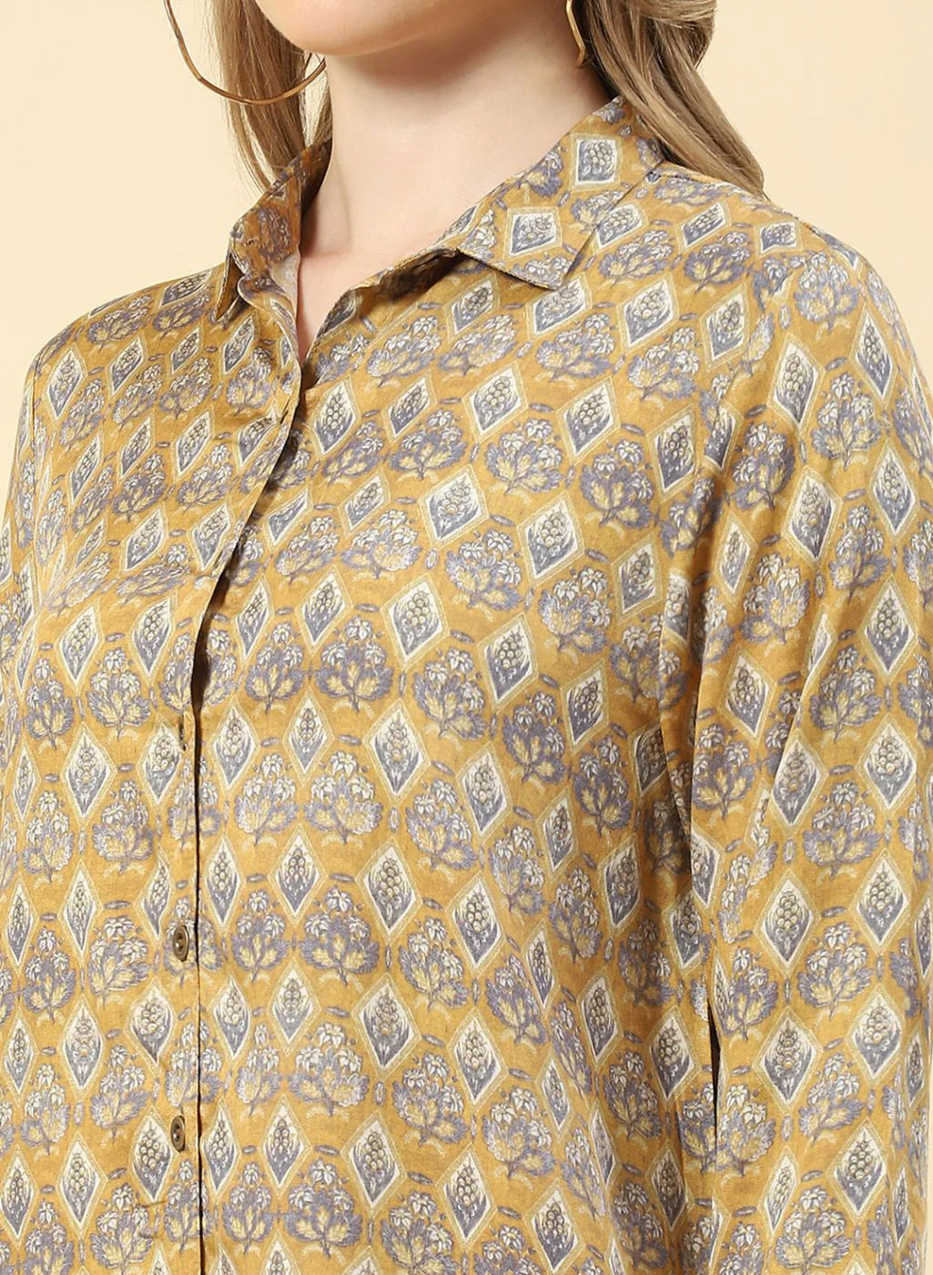 Women Yellow Printed Top - Image 6