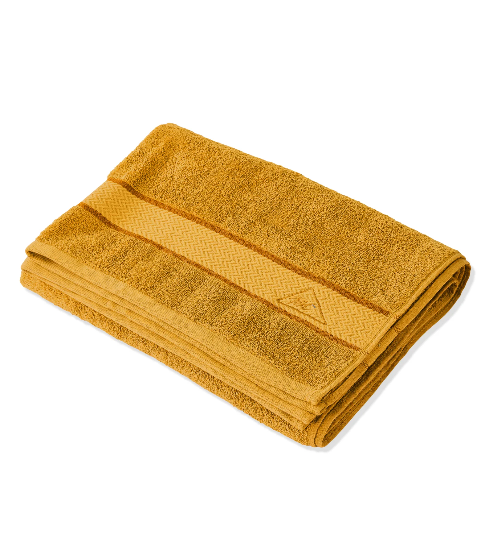 Mustard Pure Cotton Solid 450 GSM Bath Towel 1 Piece (Oasis Collection) - Image 4