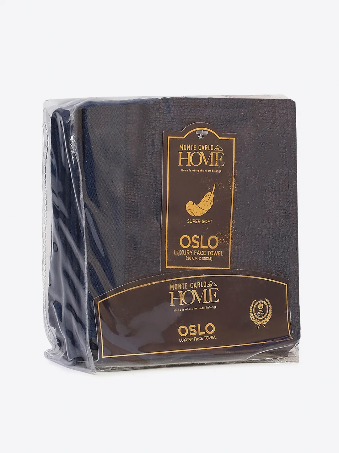 Navy Blue Cotton Solid 600 GSM Face Towel (Pack of 4) - Image 5