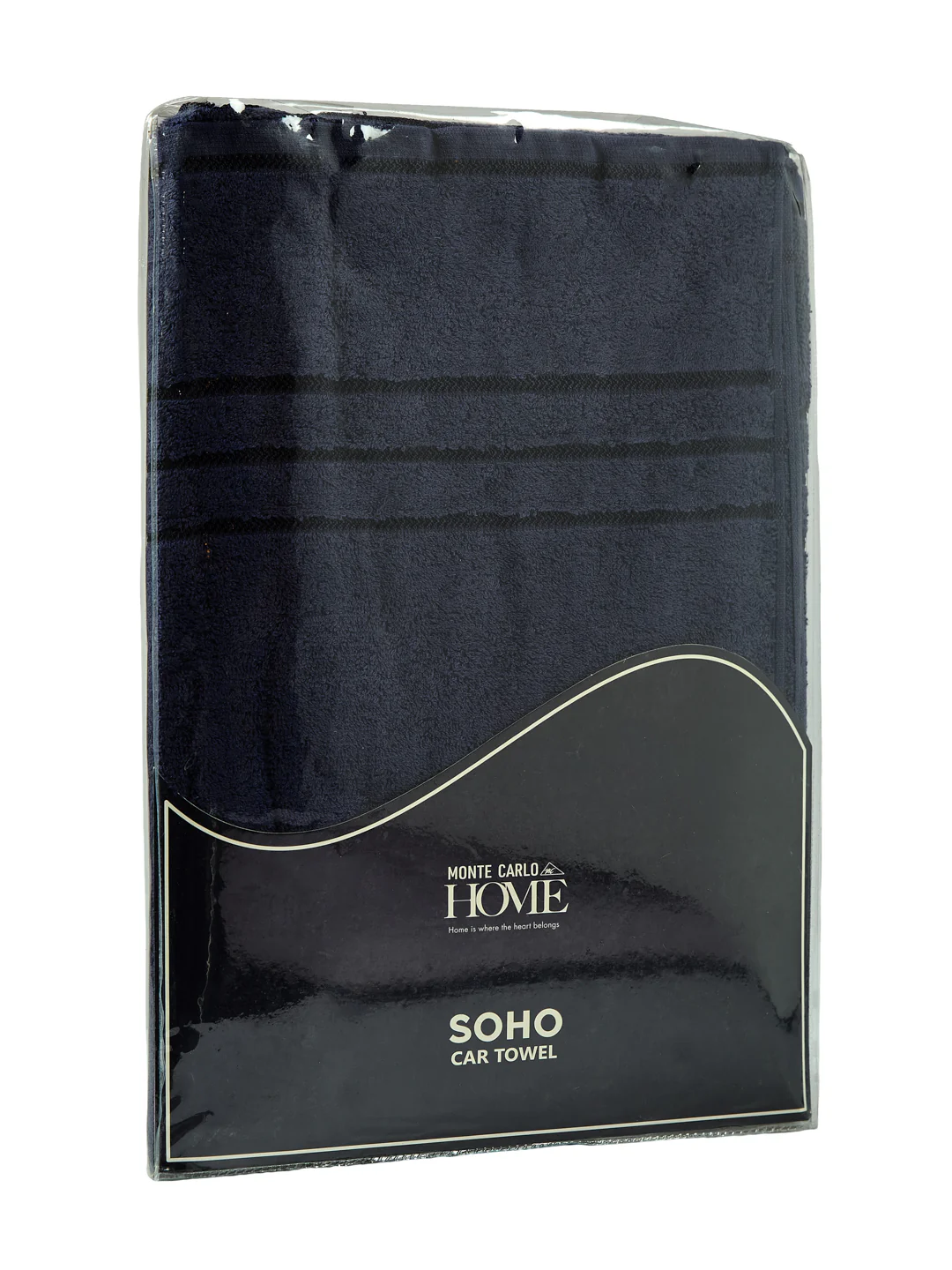 Navy Blue Pure Cotton Solid 340 GSM Car Towel 1 Piece (Soho Collection) - Image 8