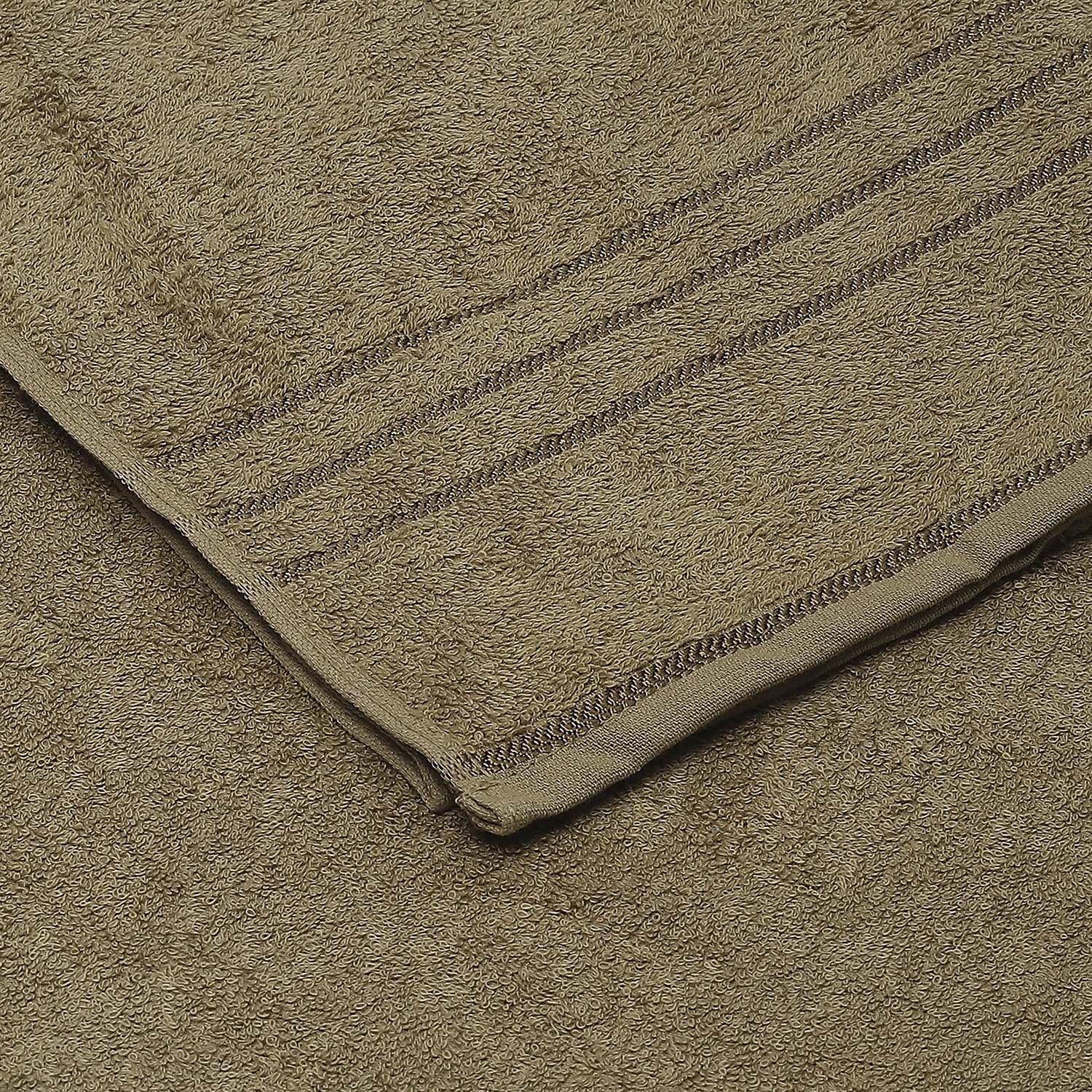Olive Cotton 350 GSM Bath Towel - Image 3