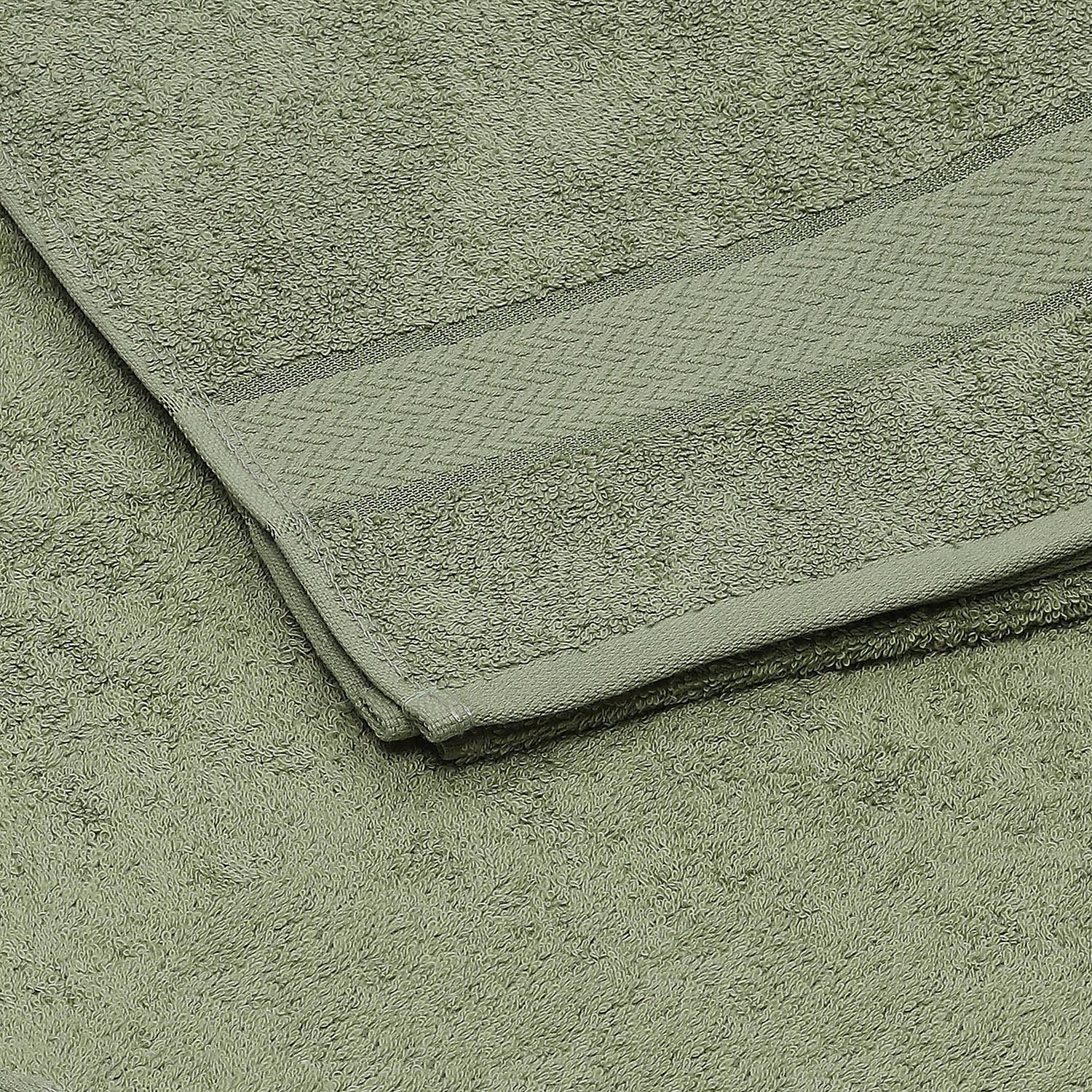Olive Cotton 450 GSM Bath Towel - Image 3