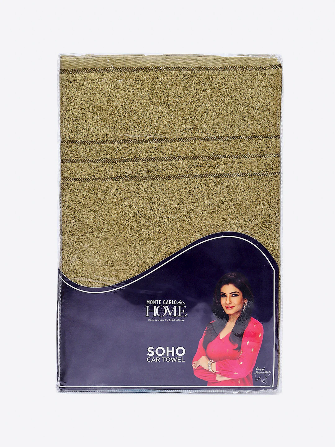 Olive Cotton Solid 350 GSM Car Towel (Soho) - Image 5