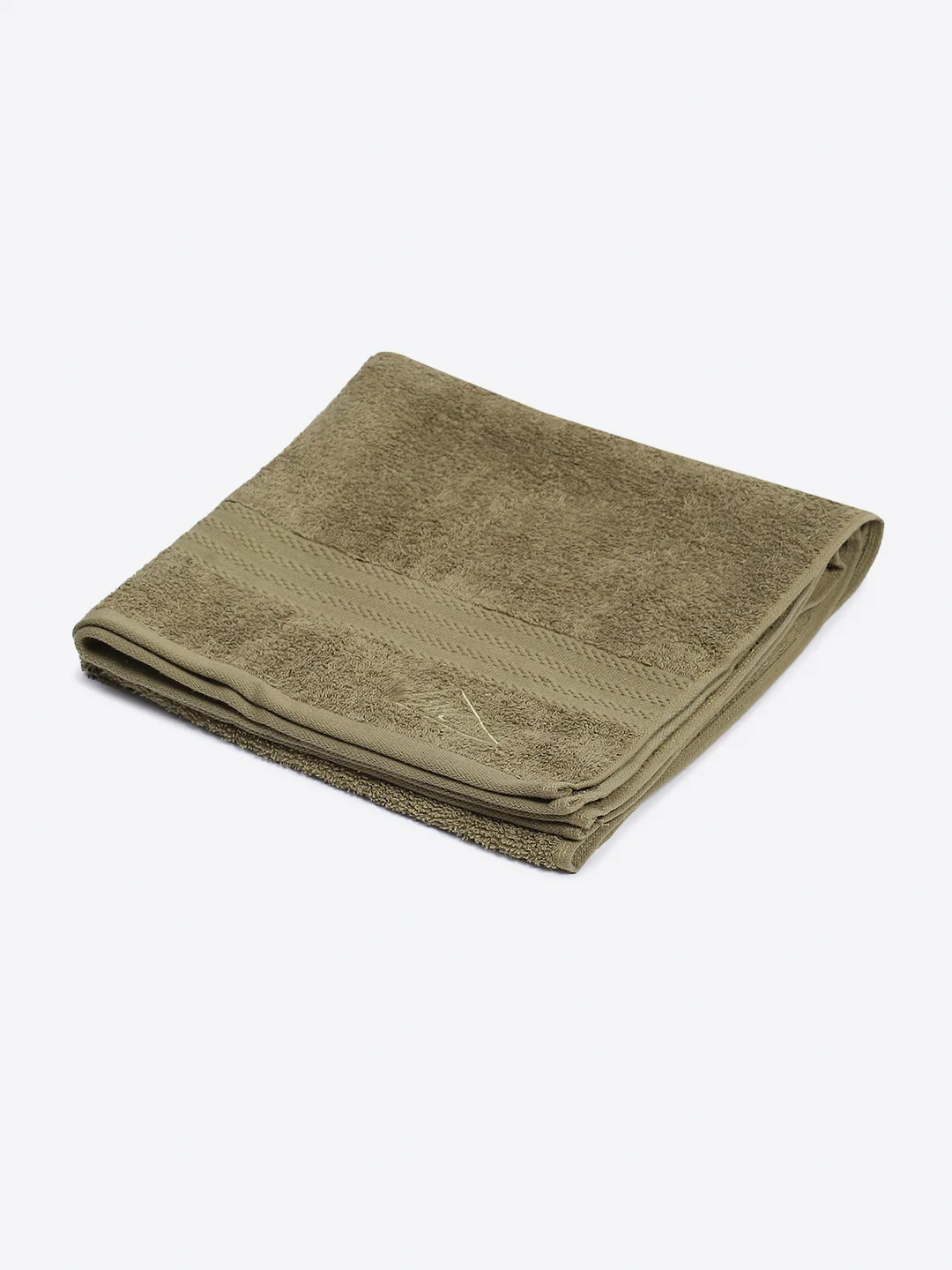 Olive Cotton Solid 400 GSM Bath Towel (Jazz) - Image 2