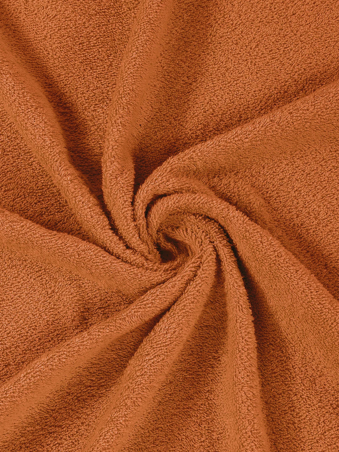Orange 100% Cotton Solid 380 GSM Bath Towel Jazz 4 Pc Set Gifting Box Pack - Image 9