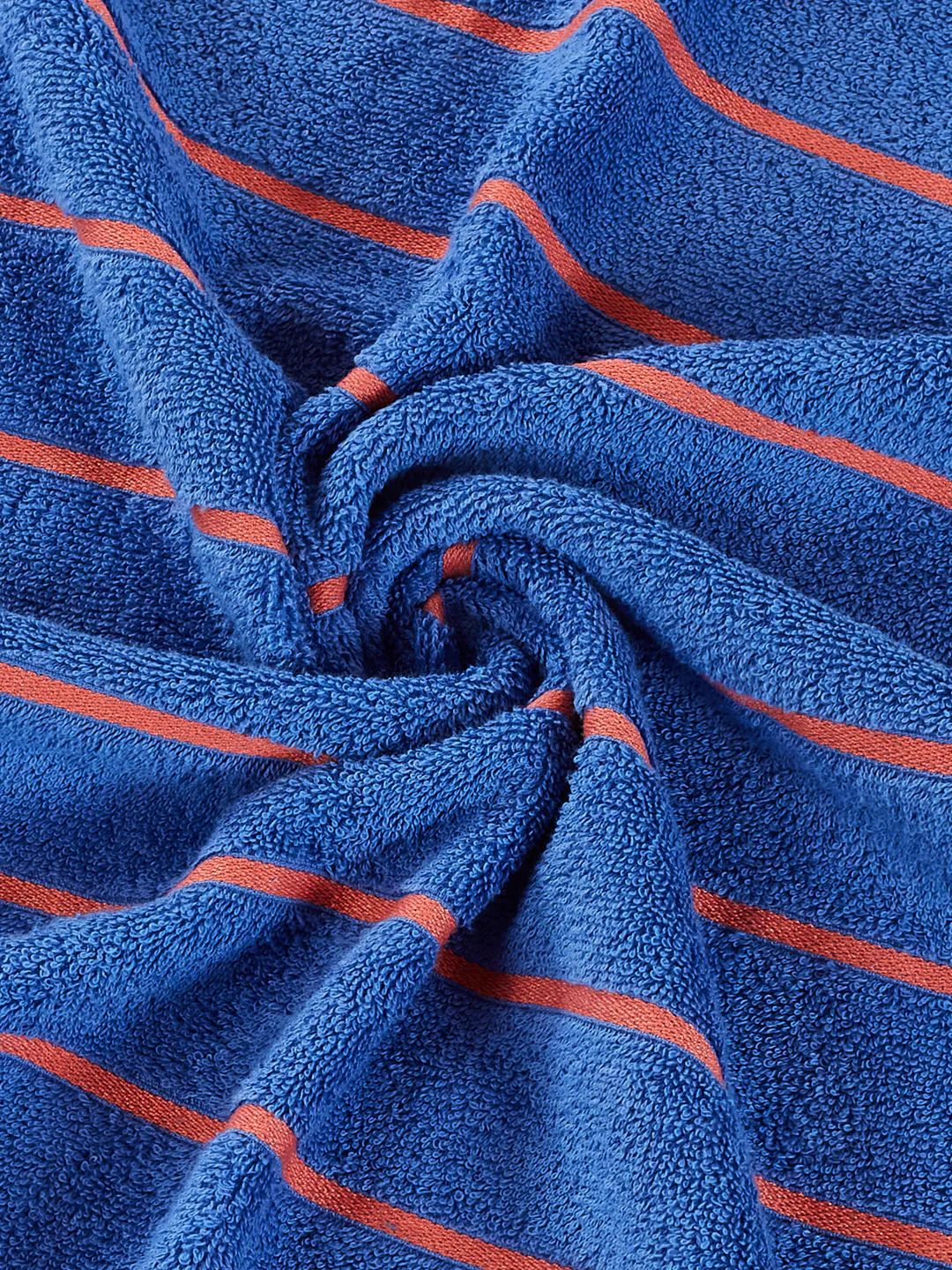 Orange & Blue 100% Cotton Solid 480 GSM Bath Towel King & Queen 2 Pc Set Gifting Box Pack - Image 9