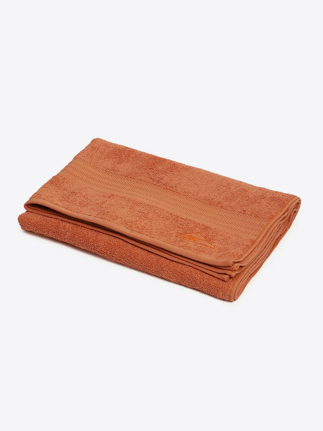 Orange Cotton Solid 400 GSM Bath Towel (Jazz) - Image 2