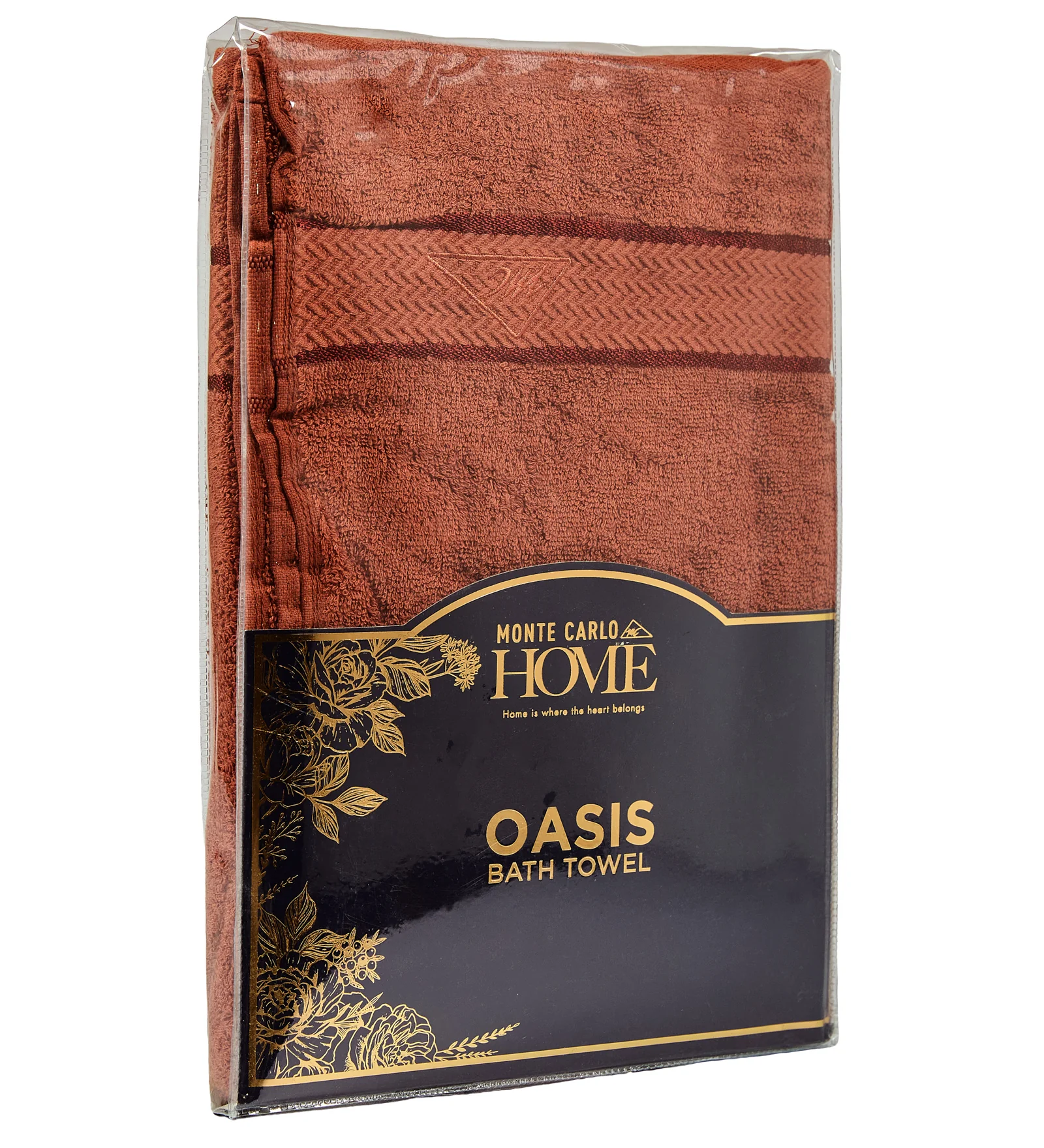 Orange Pure Cotton Solid 450 GSM Bath Towel 1 Piece (Oasis Collection) - Image 9