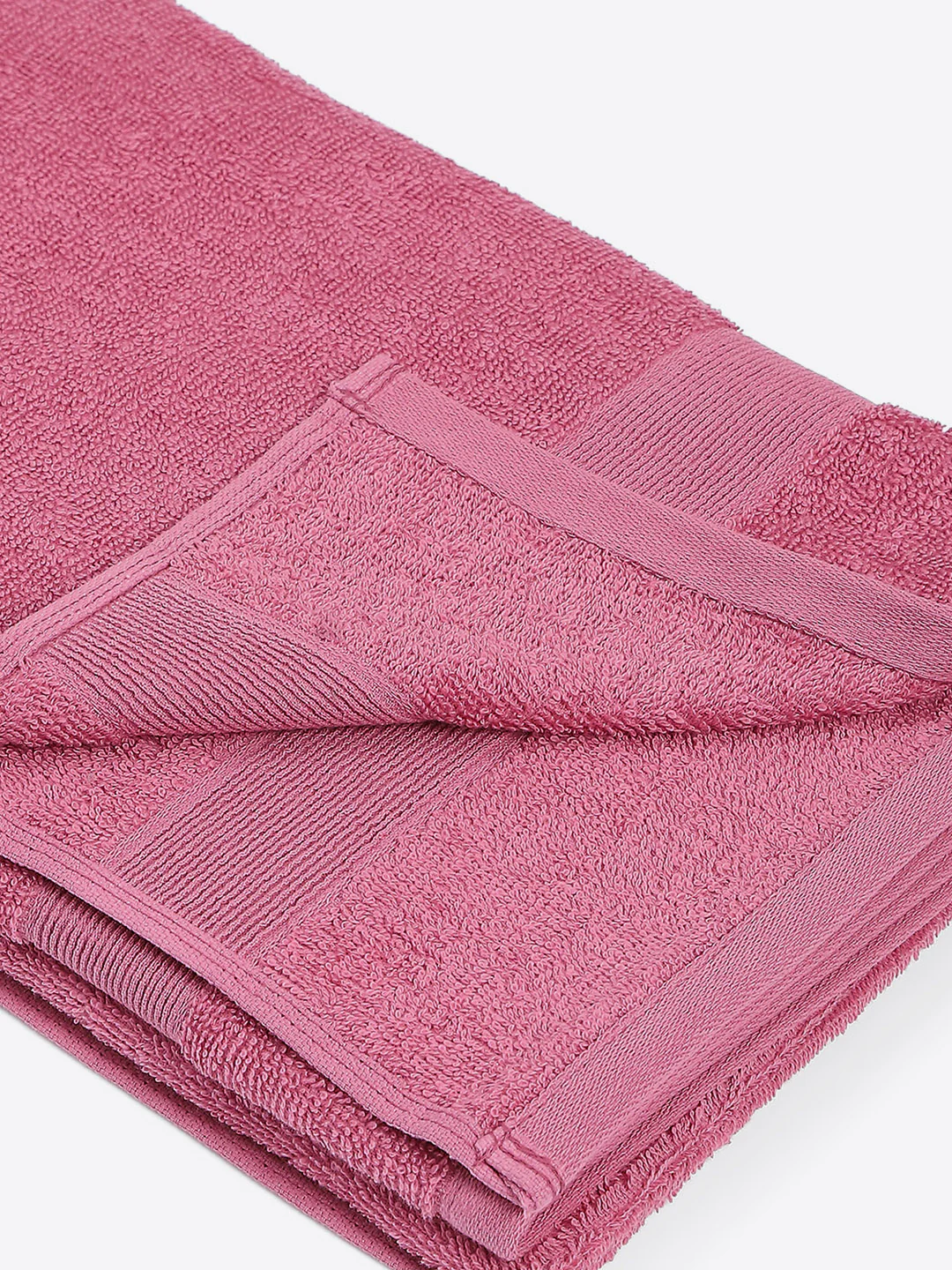 Peach Cotton Solid 380 GSM Bath Towel (Albella) - Image 3